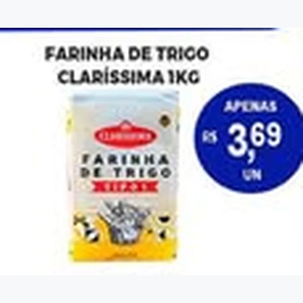 Recorte do encarte de Farinha de Trigo Claríssima