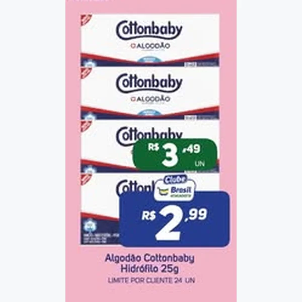 Algodão Hidrófilo Cottonbaby 25 g