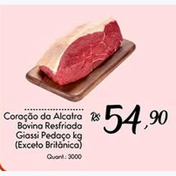 Coração da Alcatra Bovina Resfriada Giassi