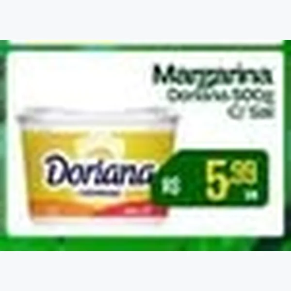 Recorte do encarte de Margarina Doriana 500 g