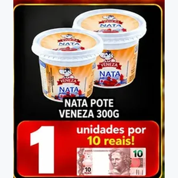 Recorte do encarte de Nata Veneza 300 g