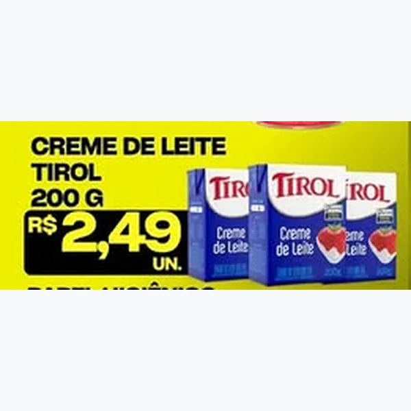 Creme de Leite Tirol 200 g
