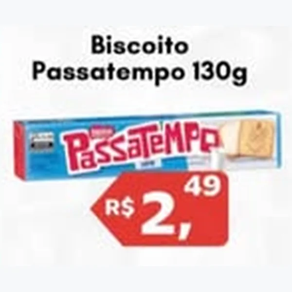 Recorte do encarte de Biscoito Passatempo