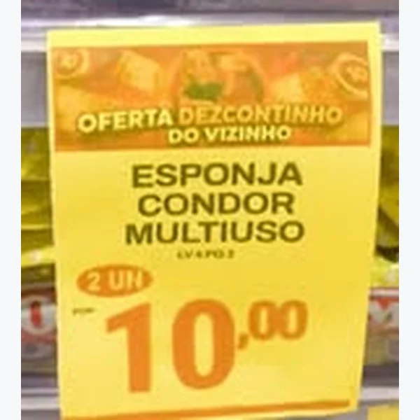 Recorte do encarte de Esponja Multiuso Condor