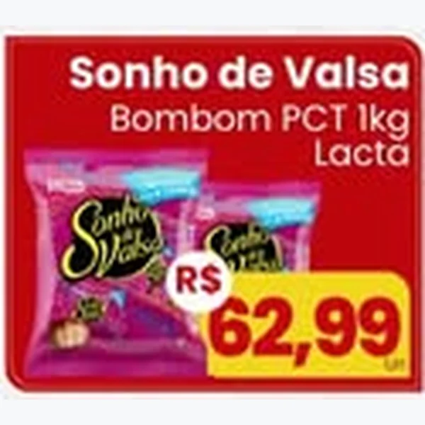 Bombom Sonho de Valsa Lacta 1 kg