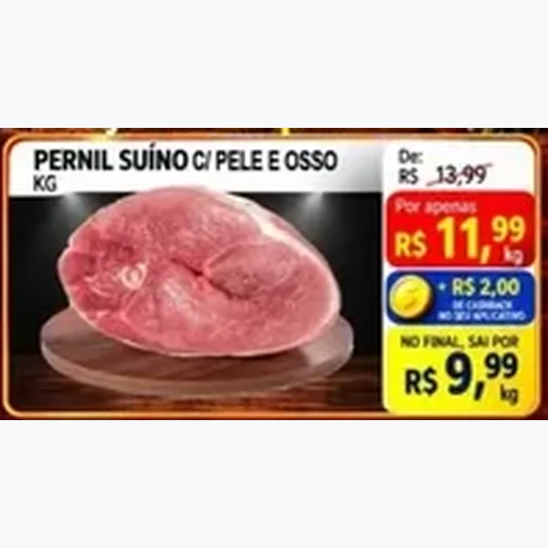 Pernil Suíno C/ Pele e Osso