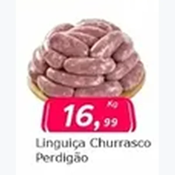 Recorte do encarte de Linguiça Churrasco Perdigão