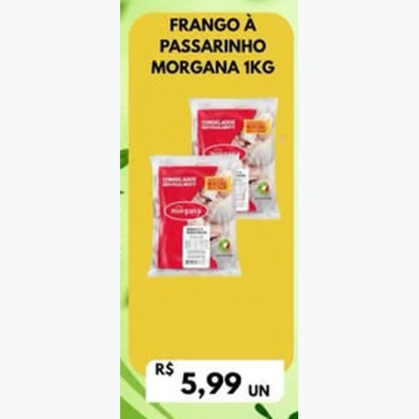 Recorte do encarte de Frango a Passarinho Morgana 1 kg