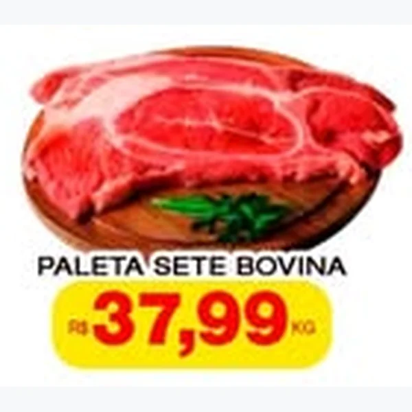 Recorte do encarte de Paleta Sete Bovina