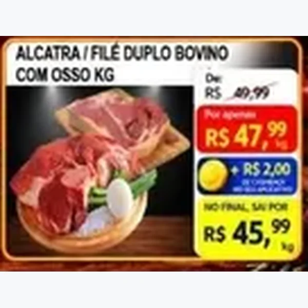 Alcatra / Filé Duplo Bovino com Osso