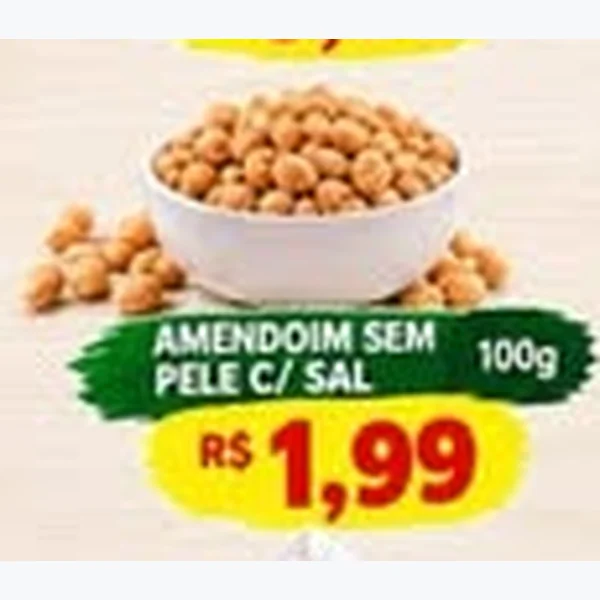 Amendoim sem Pele C/ Sal