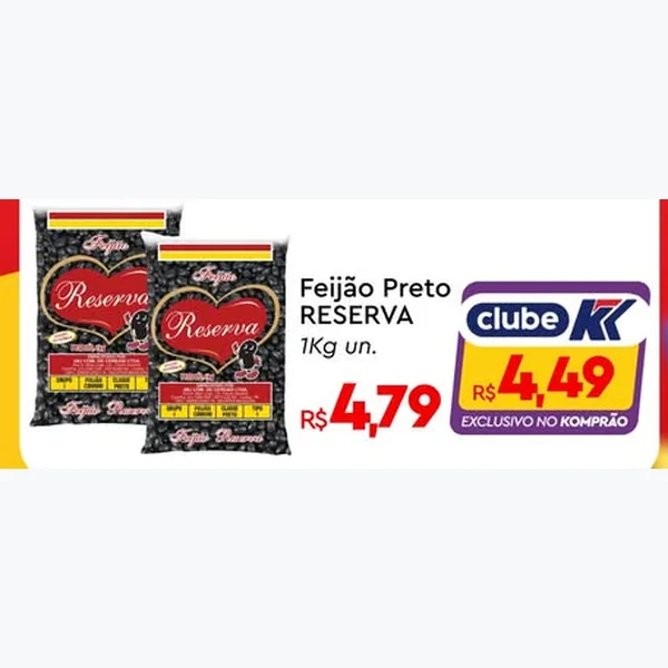 Feijão Preto Reserva 1 kg