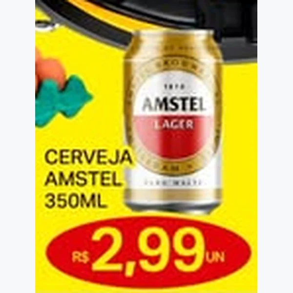 Recorte do encarte de Cerveja Amstel 350 ml