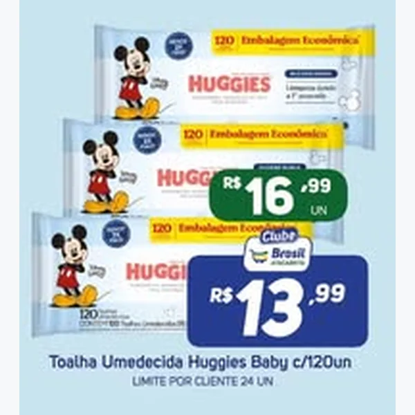 Toalha Umedecida Baby Huggies 120 un