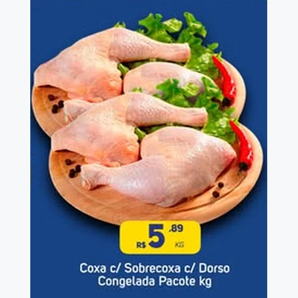 Coxa C/ Sobrecoxa C/ Dorso Congelada