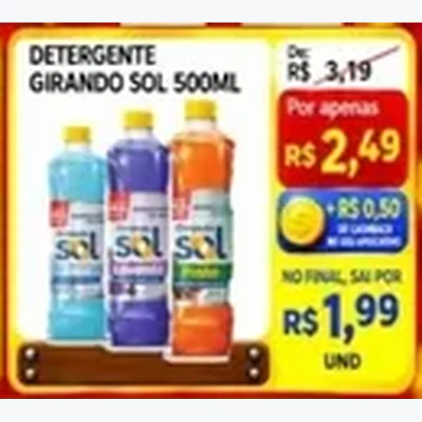 Detergente Girando Sol 500 ml