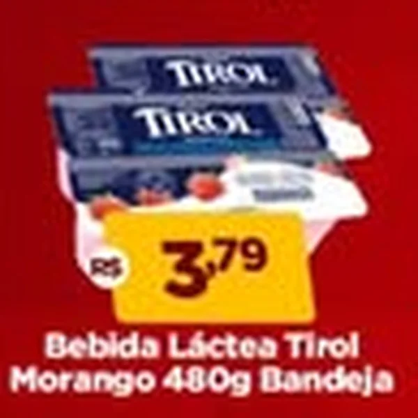 Bebida Láctea Morango Tirol 480 g