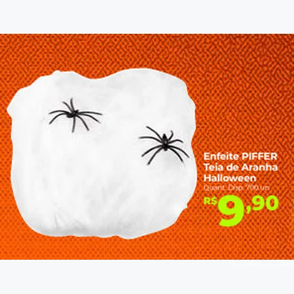 Recorte do encarte de Teia de Aranha Halloween PIFFER