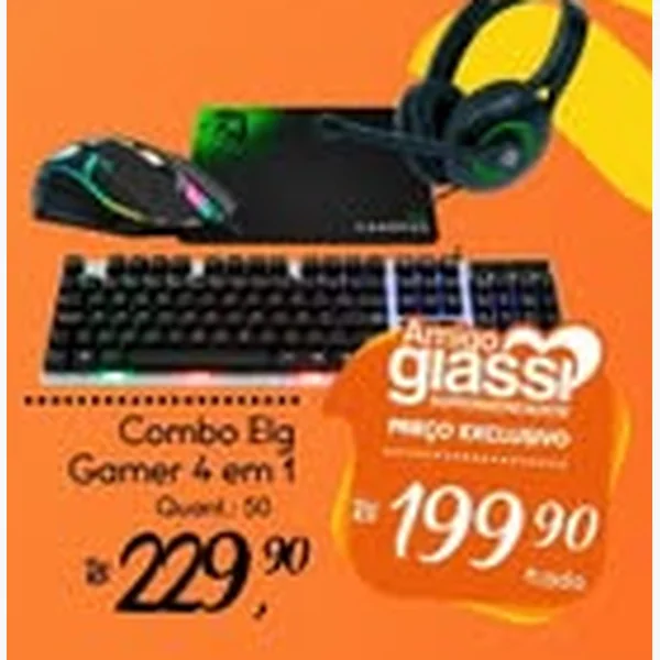 Recorte do encarte de Combo Gamer 4 em 1 Elg
