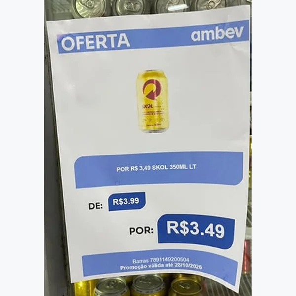 Cerveja Skol 350 ml