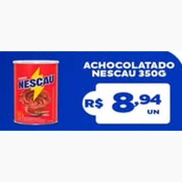 Recorte do encarte de Achocolatado Nescau 350 g