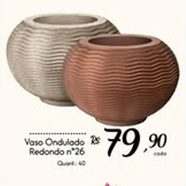 Vaso Ondulado Redondo N°26