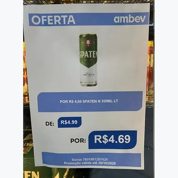 Cerveja Spaten 350 ml