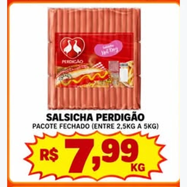 Recorte do encarte de Salsicha Hot Dog Perdigão