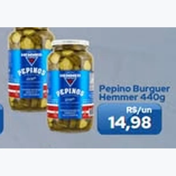 Recorte do encarte de Pepino Burguer Hemmer 440 g