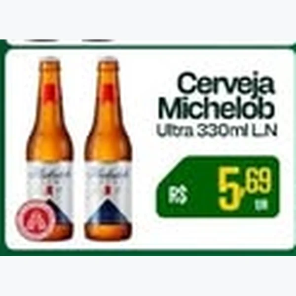 Recorte do encarte de Cerveja Michelob Ultra 330 ml