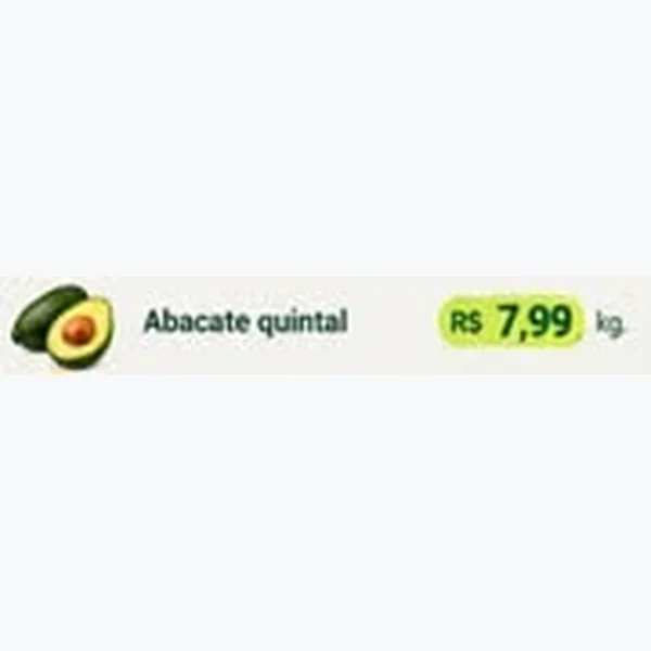Recorte do encarte de Abacate Quintal