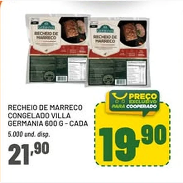 Recheio de Marreco Congelado Villa Germania 600 g