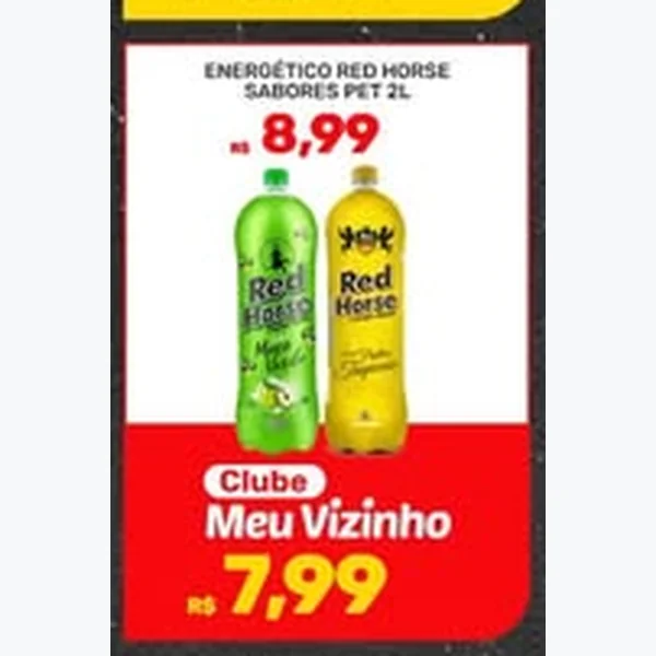 Recorte do encarte de Energético Red Horse 2 L