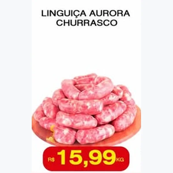Recorte do encarte de Linguiça Churrasco Aurora