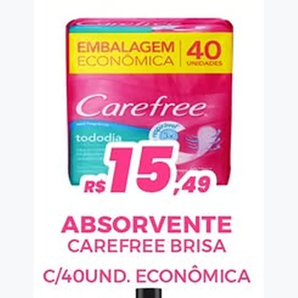 Absorvente Brisa Carefree 40 un