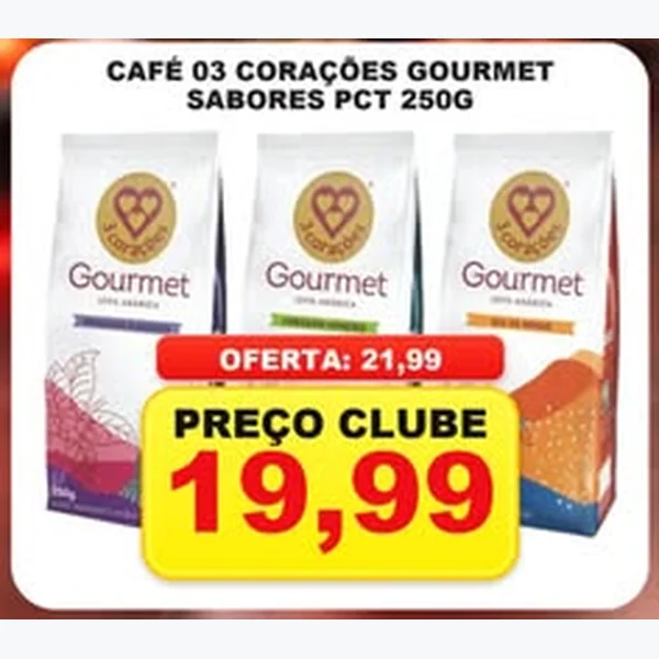 Café Gourmet 3 Corações 250 g