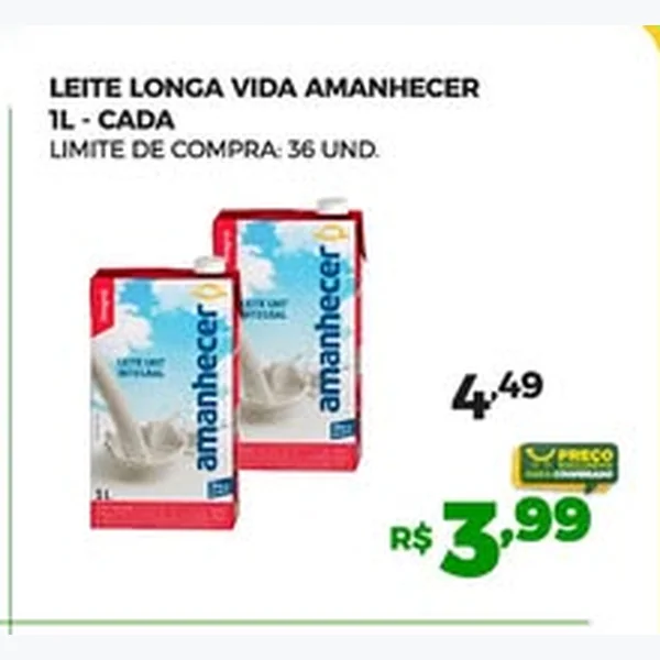 Leite Longa Vida Amanhecer 1 L