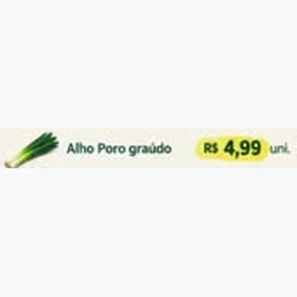 Recorte do encarte de Alho Poro Graúdo
