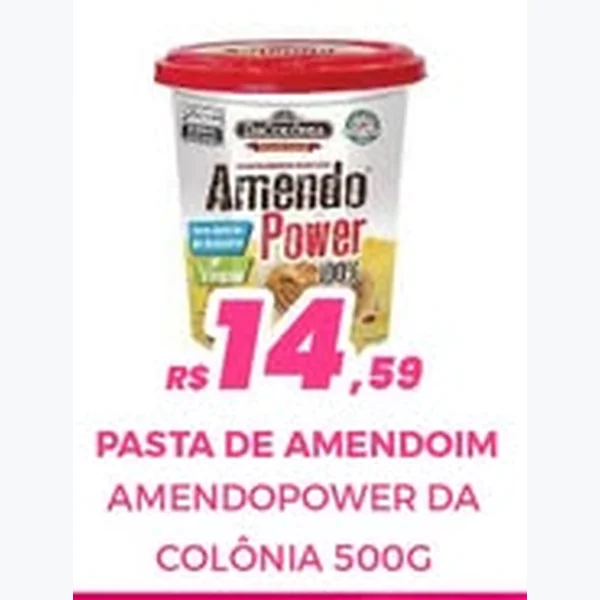Recorte do encarte de Pasta de Amendoim Amendopower 500 g