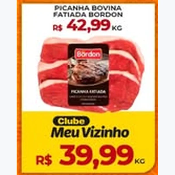 Picanha Bovina Fatiada Bordon