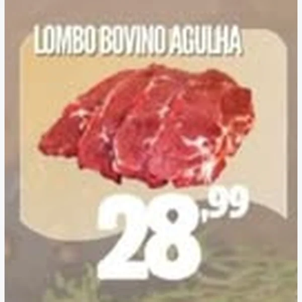 Recorte do encarte de Lombo Bovino Agulha