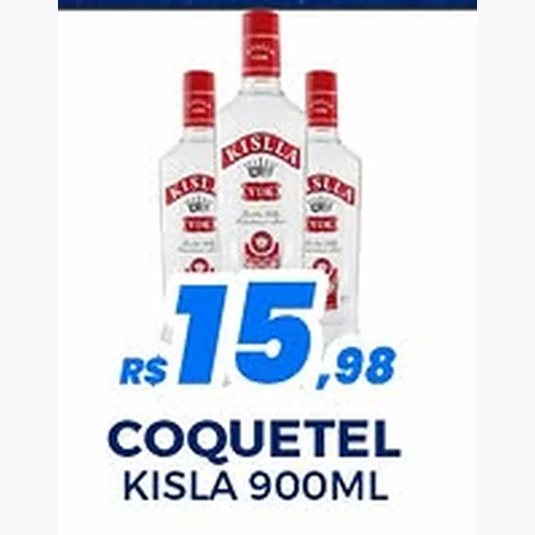 Recorte do encarte de Coquetel Kisla 900 ml