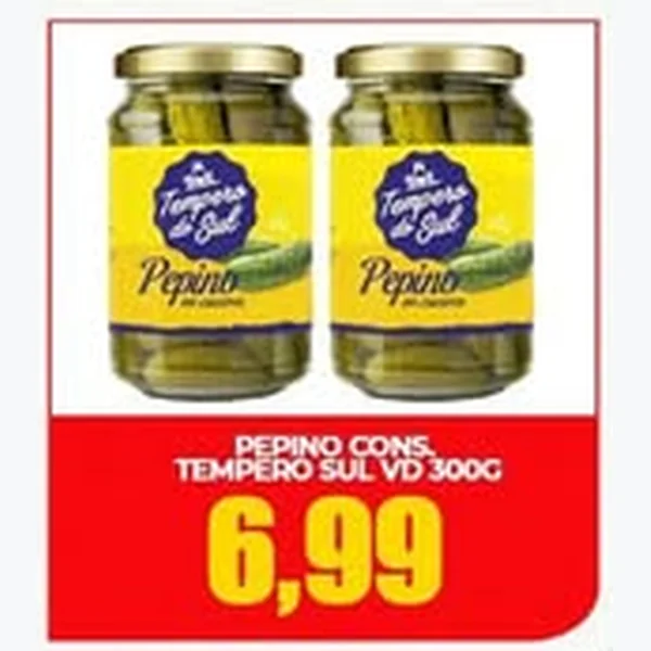 Recorte do encarte de Pepino em Conserva Tempero Sul 300 g