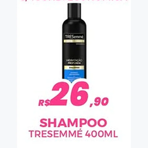Recorte do encarte de Shampoo Hidratação Profunda TRESemmé 400 ml