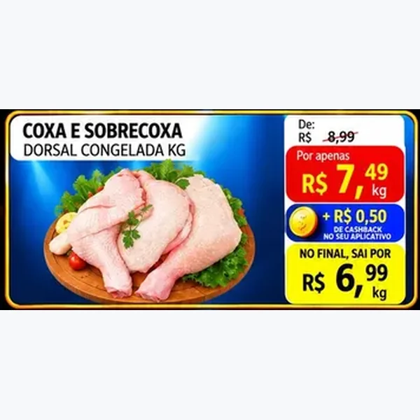 Coxa e Sobrecoxa Dorsal Congelada