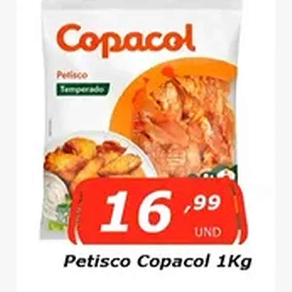 Recorte do encarte de Petisco Temperado Copacol 1 kg