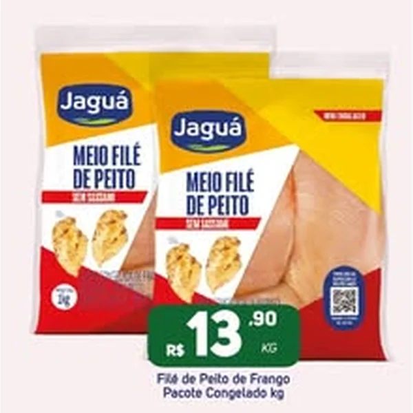 Recorte do encarte de Meio Filé de Peito sem Sassami Jaguá