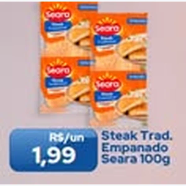 Steak Tradicional Empanado Seara 100 g