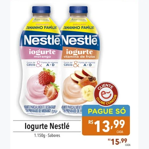 Iogurte Vitamina de Frutas Nestlé 1,15 kg
