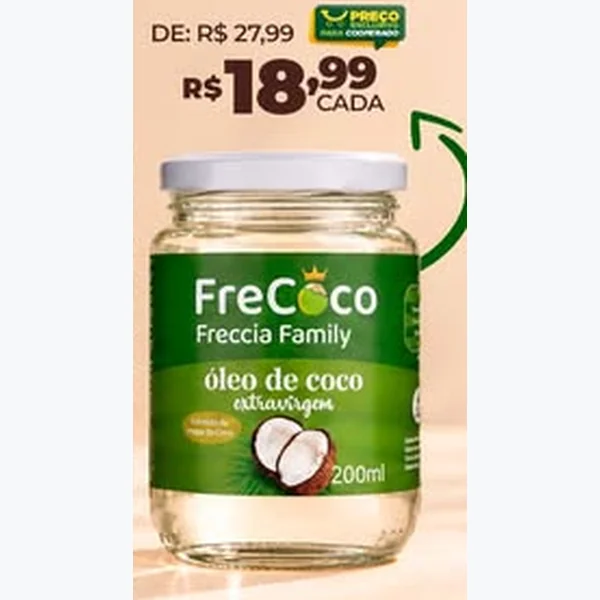 Óleo de Coco Extravirgem FreCoco 200 ml